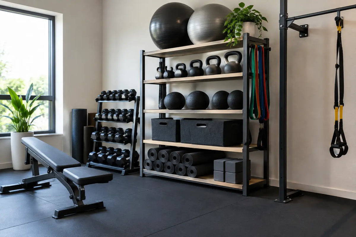 Melhores soluções de arrumação para ginásio pequeno