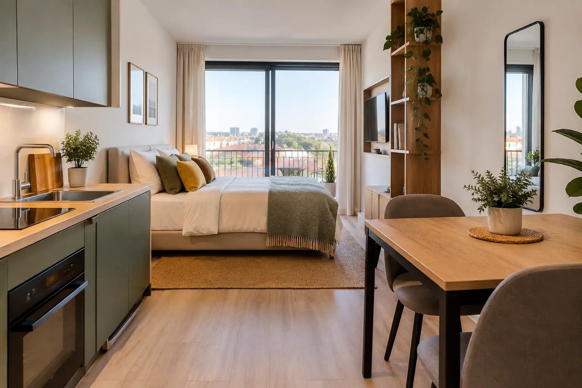 Exemplo de estúdio funcional rentável em Portugal