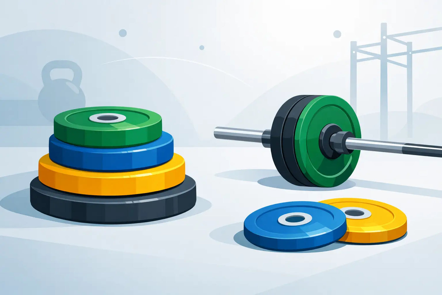 Discos bumper para cross training: como escolher