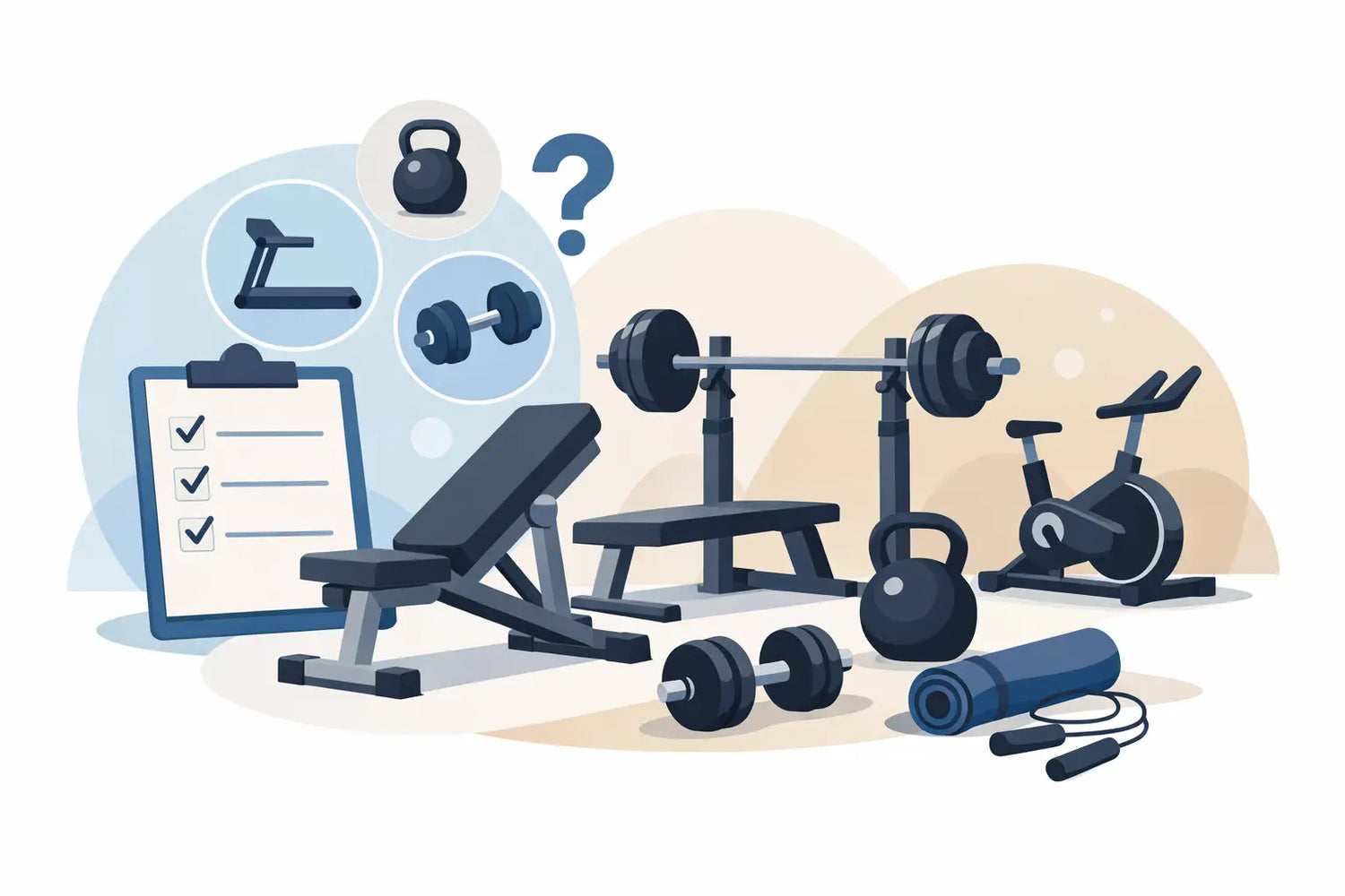 Equipamento ginásio: o que comprar primeiro