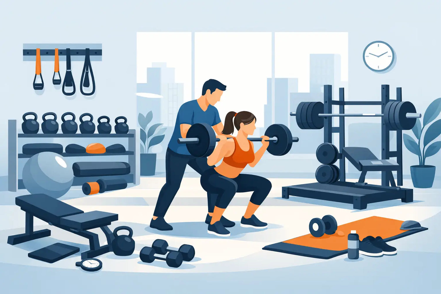 Material para estúdio personal training