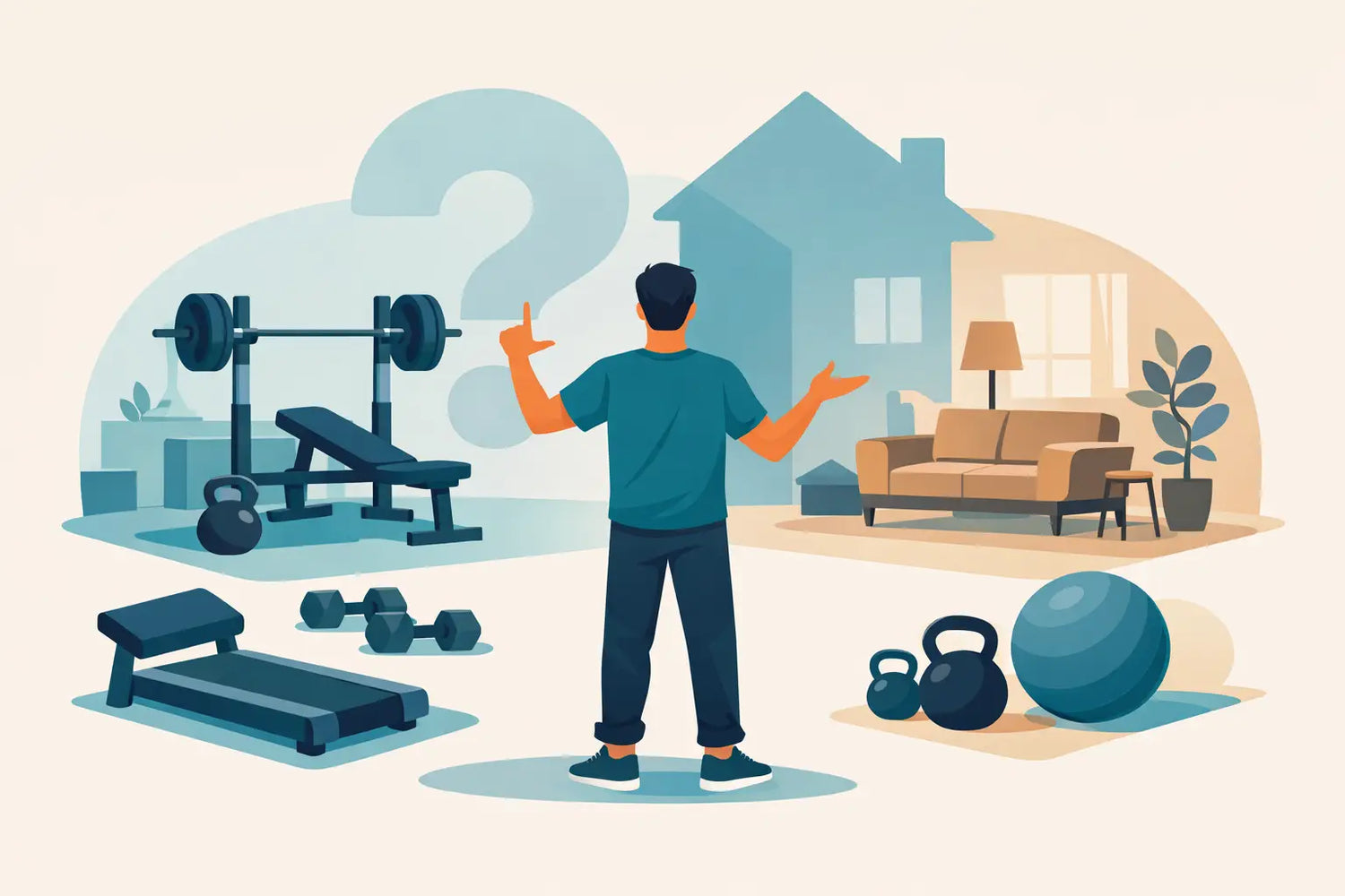 Quanto espaço precisa um home gym?