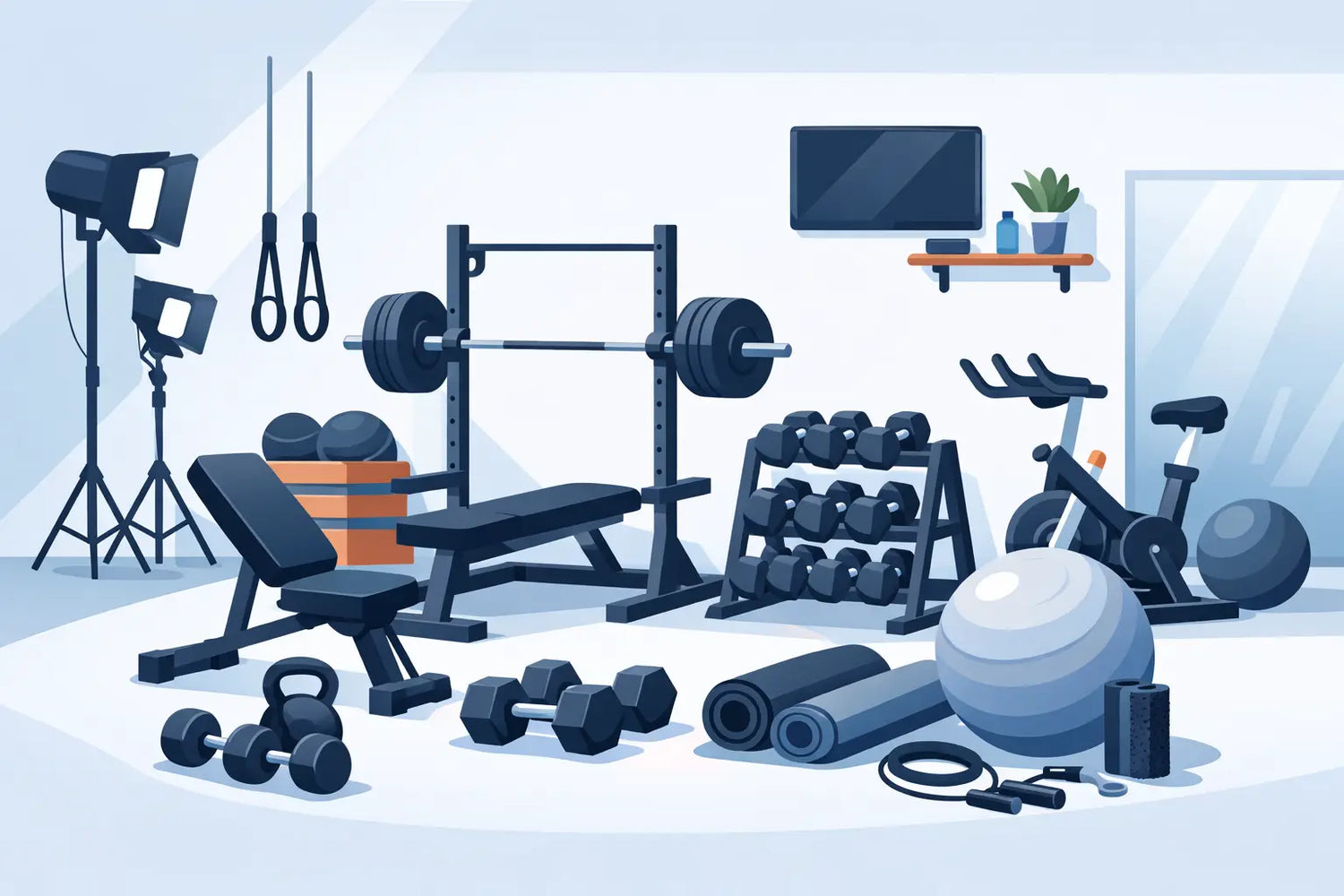 Que material precisa um estúdio de treino?