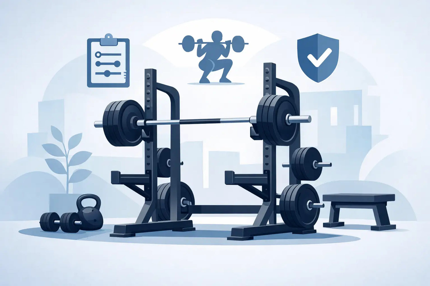 Rack de agachamento profissional: como escolher