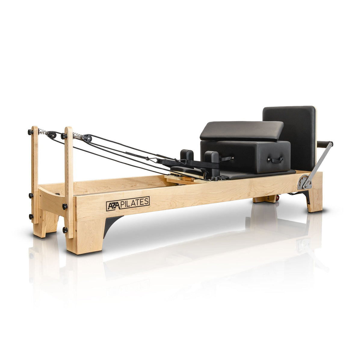 Reformer de Pilates em madeira para estúdios e academias
