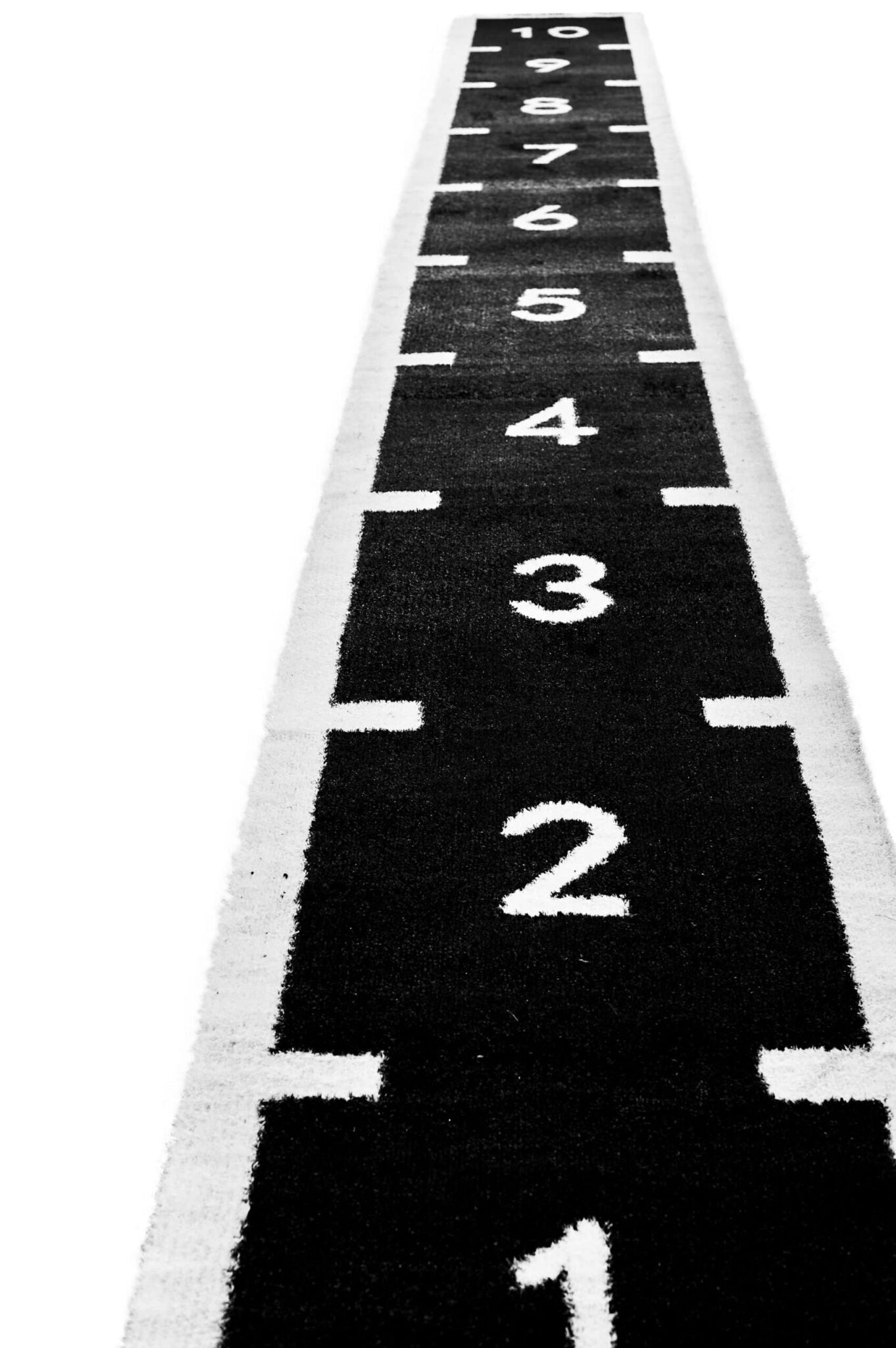 Relva Preta c/ Numeração (rolo 1×10 m) – piso funcional para ginásio & treino
