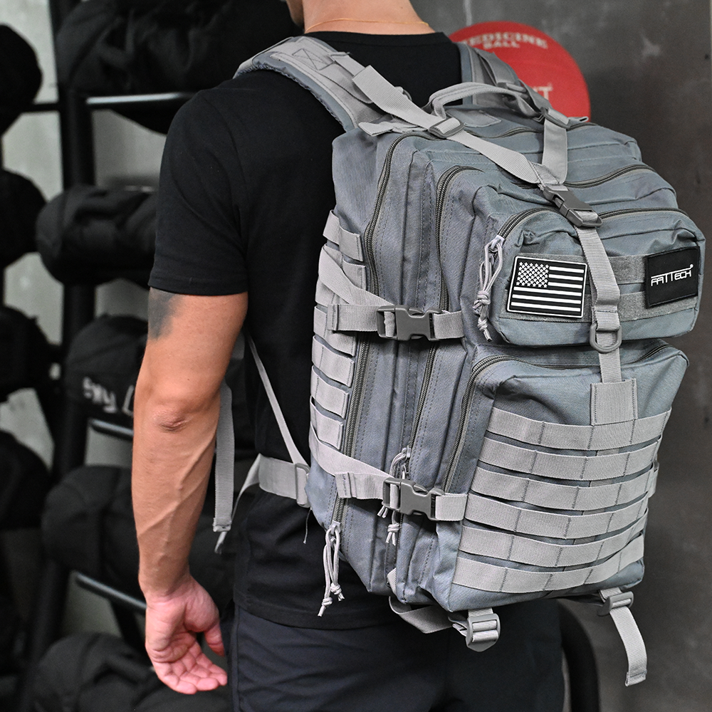 MOCHILA MILITAR CINZENTA