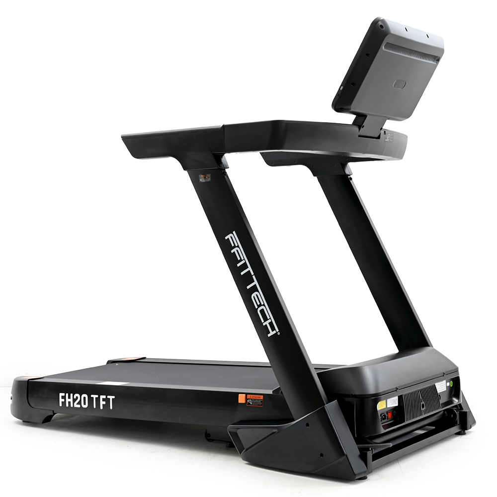 a treadmill with a screen