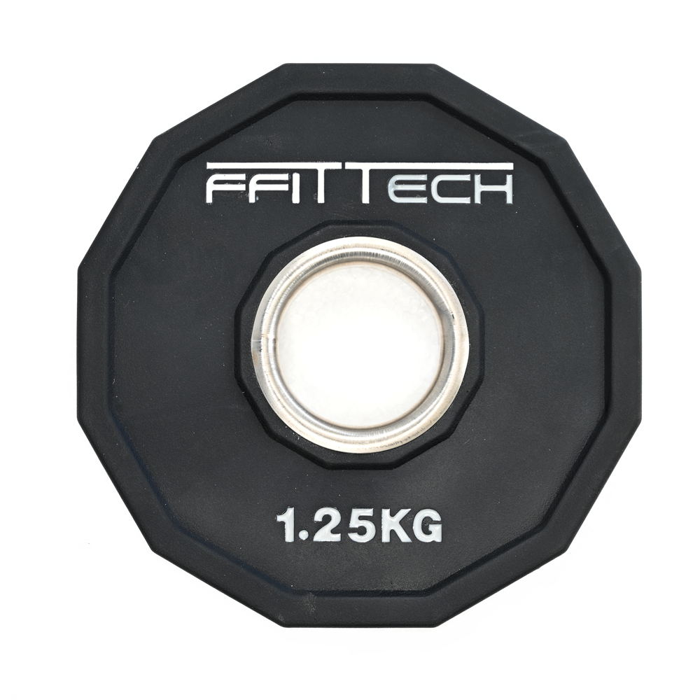 a black round object with white text