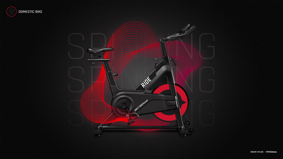 Bicicleta Indoor RIDE FFITTECH, dimensões