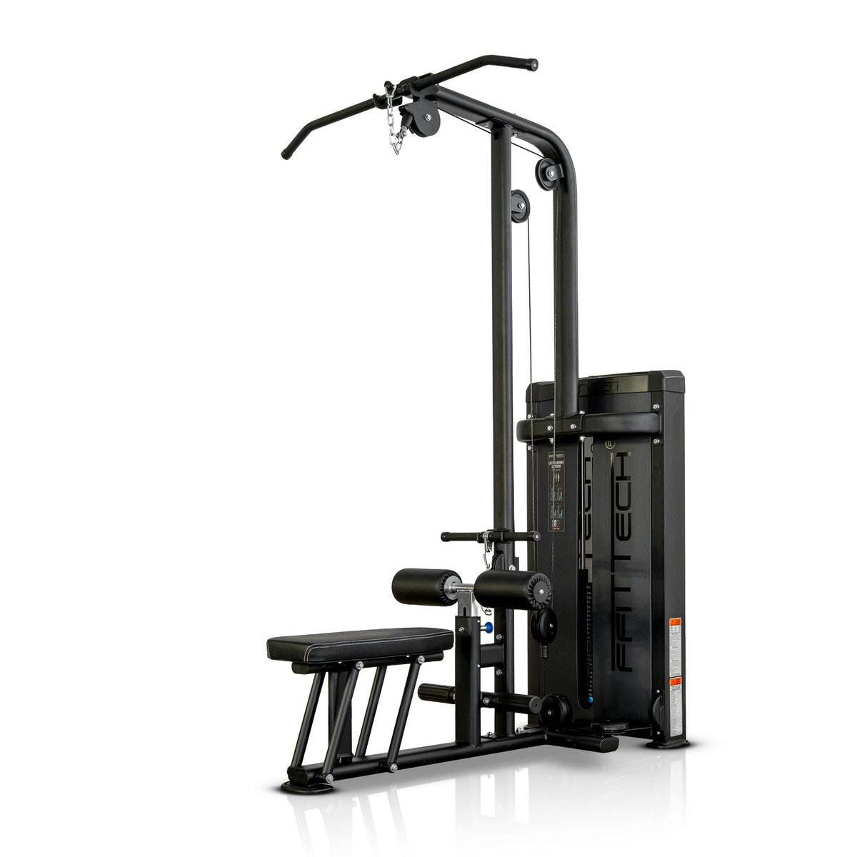 Lat Pulldown e Low Row XP257 com banco junto aos rolos de apoio