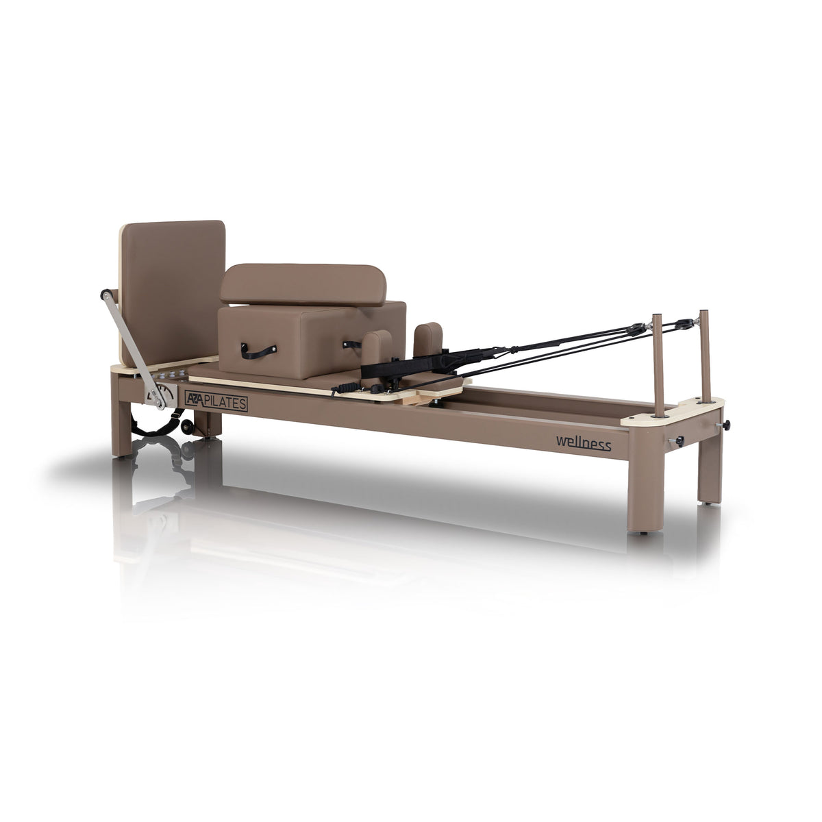 Reformer Aluminium AZAPILATES concebido para estúdios de Pilates