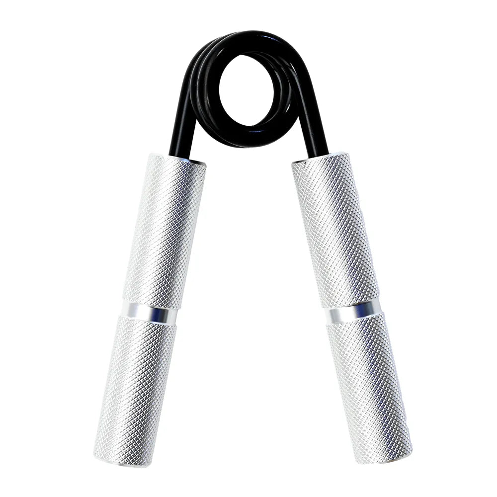 Steel Hand Grip 200 lb, pegas prateadas com moletado cruzado