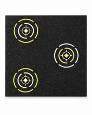 Piso Borracha com Alvos 1×1 m 15 mm – Piso de Borracha para ginásio e treino funcional