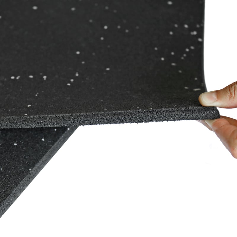 Piso Borracha 1×1 m 10 mm – Piso de Borracha resistente para ginásios & treino