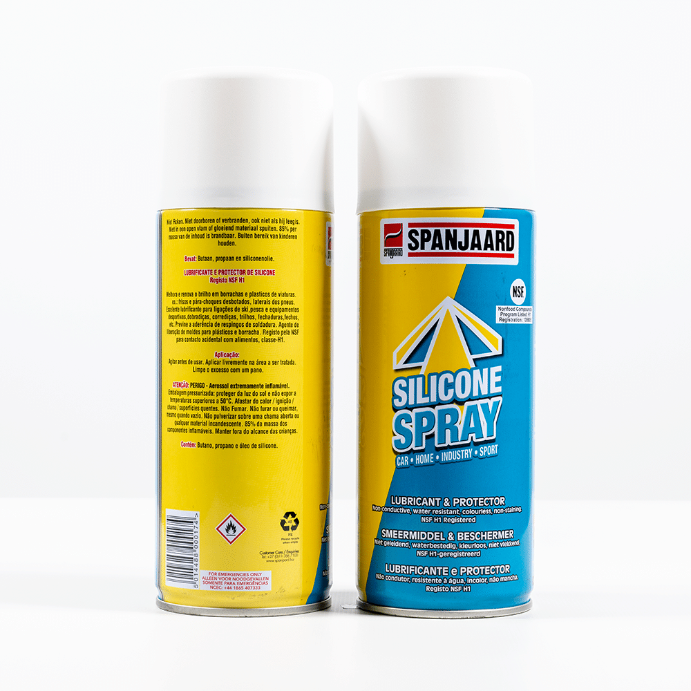 Spray silicone oil